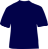Navy Blue T-shirt Clip Art