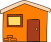 Orange House Clip Art