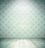 Depositphotos Aged Room With Floral Wallpaper Image