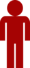 Red Man Symbol Clip Art
