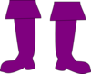 Purple Pirate Boots Clip Art
