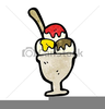 Cartoon Ice Cream Sundae Clipart Image