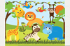 Baby Shower Animal Clipart Image