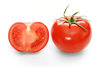 Bright Red Tomato And Cross Section Image
