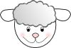 Smiling Good Sheep Clip Art