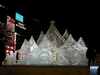 One Of Several Snow And Ice Sculptures Is Lit Up For Night Time Viewers At The 54th Annual International Sapporo Snow Festival Image
