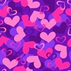Hearts Valentine Seamless Repeat Pattern Vector Illustration Image