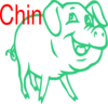 Green Pig Chen Clip Art