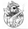 Clipart Pirate Medallion Image