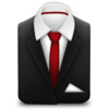 Manager Suit Red Tie Icon Image