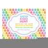 Easter Egg Hunt Invitation Clipart Image