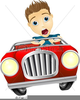 Driving Fast Clipart Image