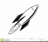 Rocket Ship Clipart Black And White Image
