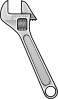 Method Adjustable Wrench Icon Style Clip Art