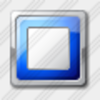 Icon Media Stop Blue Image