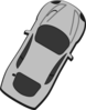 Gray Car - Top View - 60 Clip Art
