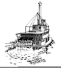 Paddle Steamboat Clipart Image