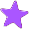 Purple Star Editedr Clip Art