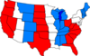 Red White Blue Usa Map Clip Art