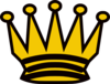 Black And Yellow Crown Clip Art