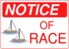 Notice Of Race Clip Art