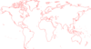 Empty Map World Red Clip Art