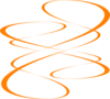 Orange Curve Clip Art