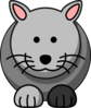 Cartoon Grey Cat Clip Art
