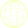 Yellow Globe Clip Art