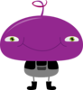 Funny Purple Character Clip Art