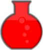 Red Flask Lab Clip Art