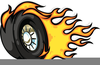 Burning Rubber Clipart Image