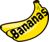 Bananas With Spelling Clip Art