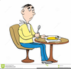 People Eating At A Restaurant Clipart Image