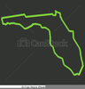 Free Florida Map Clipart Image