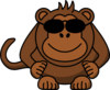 Monkey With Sunglasses Clip Art