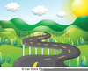 Mountain Road Clipart Image