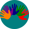Volunteering Hands - Various Colors 2 Clip Art