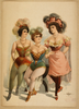 [three Women In Tights And Feathers] Image
