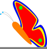 Butterfly Flying Clipart Image