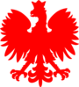 Red Polish Falcon Clip Art
