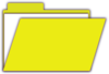 Yellow Open File Clip Art