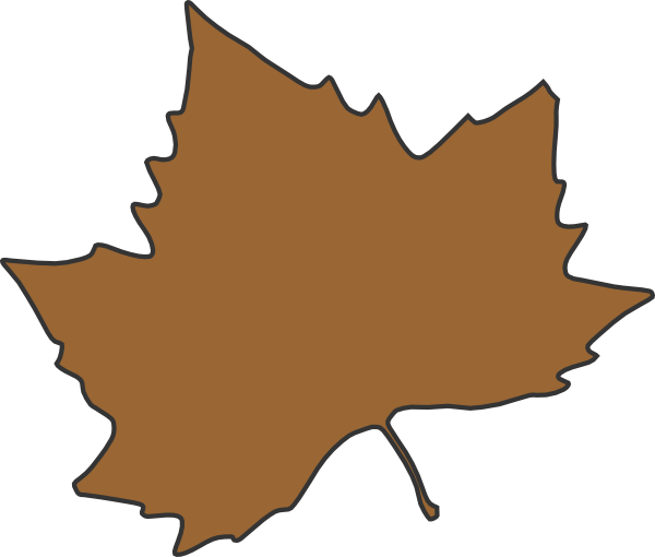 Brown Maple Leaf Clip Art at Clker.com - vector clip art online
