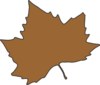 Brown Maple Leaf Clip Art
