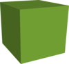 Green Cube Clip Art