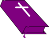 Purple Bible Clip Art