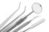 Set Of Metal Medical Equipment Tools For Teeth Dental Care Image