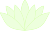 Green Lotus Translucent Clip Art