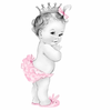 Adorable Pink Princess Baby Girl Shower Photosculpture Rbe A Bc E A D Dab Dba X Saw Byvr Image