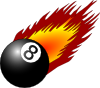 Ball With Flames 3 Clip Art